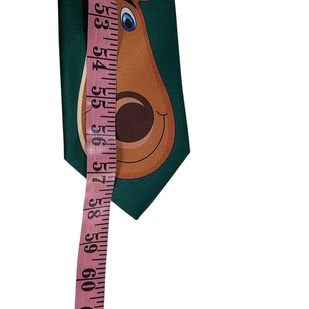 Novelty Christmas Reindeer‎ Mens Tie Green Polka Dot Necktie Holiday Party Fun